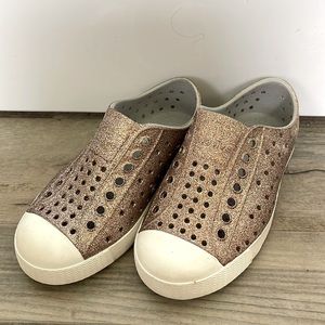 Glitter Native Shoes Dust Pink